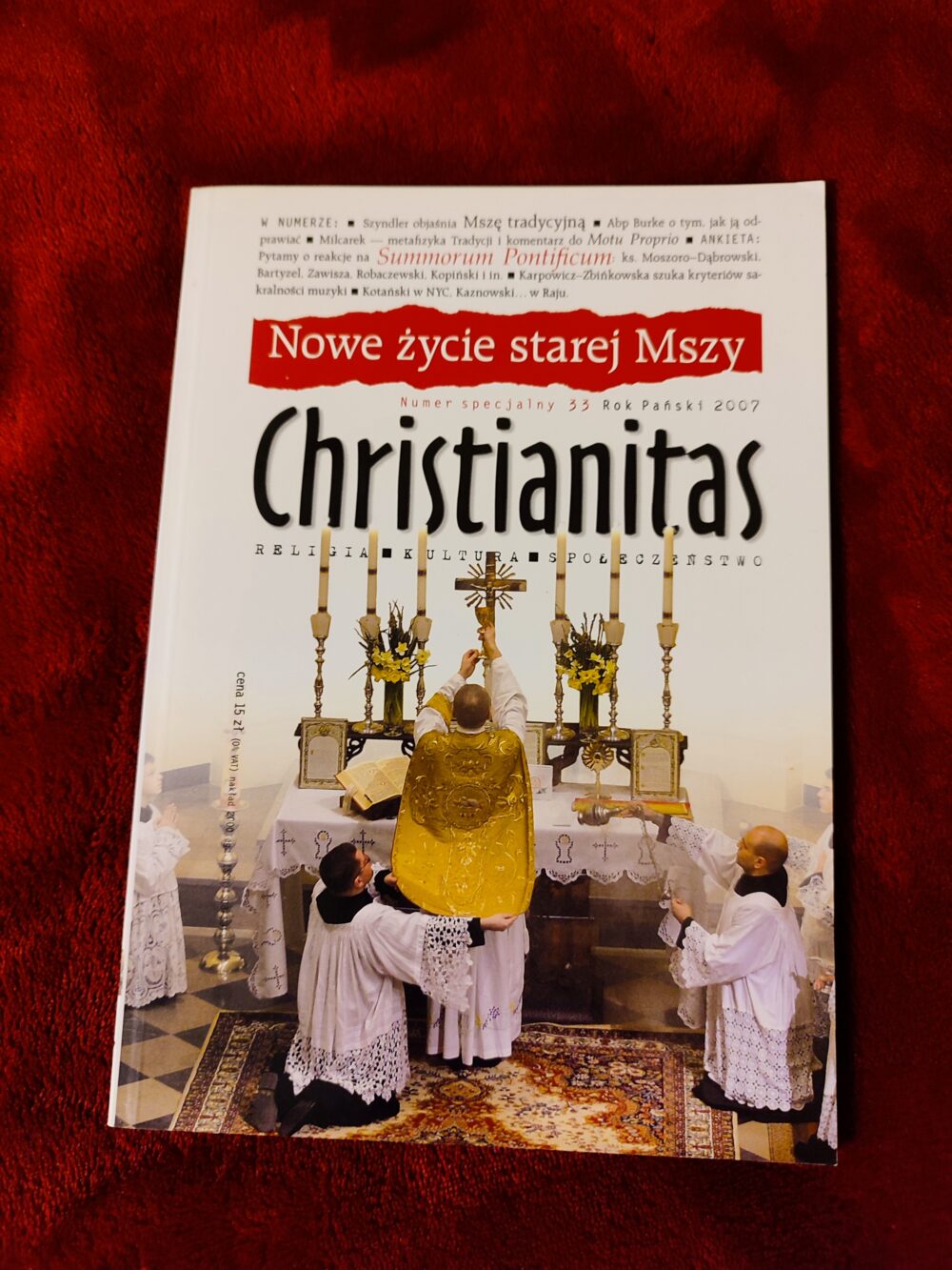 Christianitas nr 33, "Nowe życie starej Mszy" [2007]