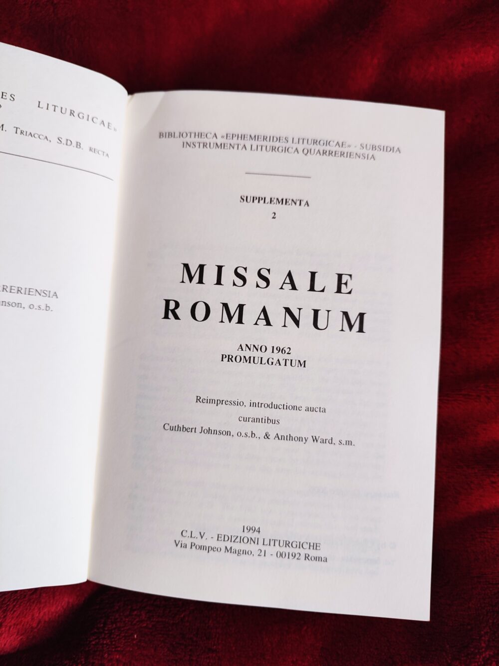 Missale Romanum anno 1962 promulgatum [1994] - obrazek 2