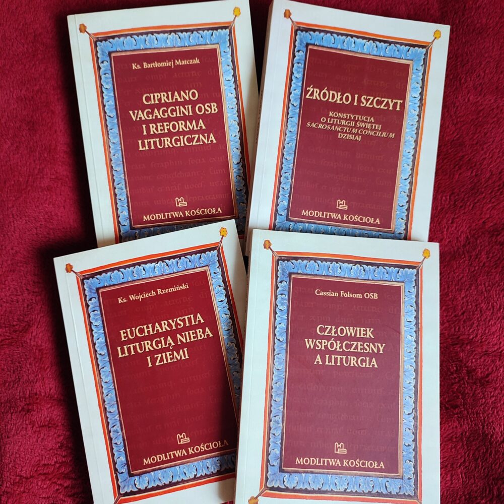 Zestaw książek o liturgii z serii "Modlitwa Kościoła" (Tyniec)