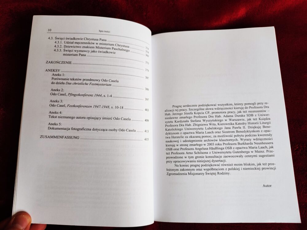 Waldemar Jan Pałęcki MSF, "Rok liturgiczny Paschą Chrystusa. Misterium roku liturgicznego według Odo Casela OSB (1886-1948) [2006] - obrazek 4