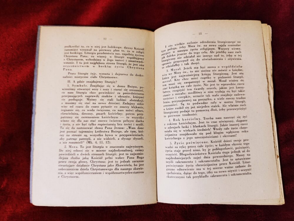 Prof. dr. Pius Parsch, "Kazania o Mszy świętej. Wykłady w czasie tygodnia liturgicznego" [1931] - obrazek 3