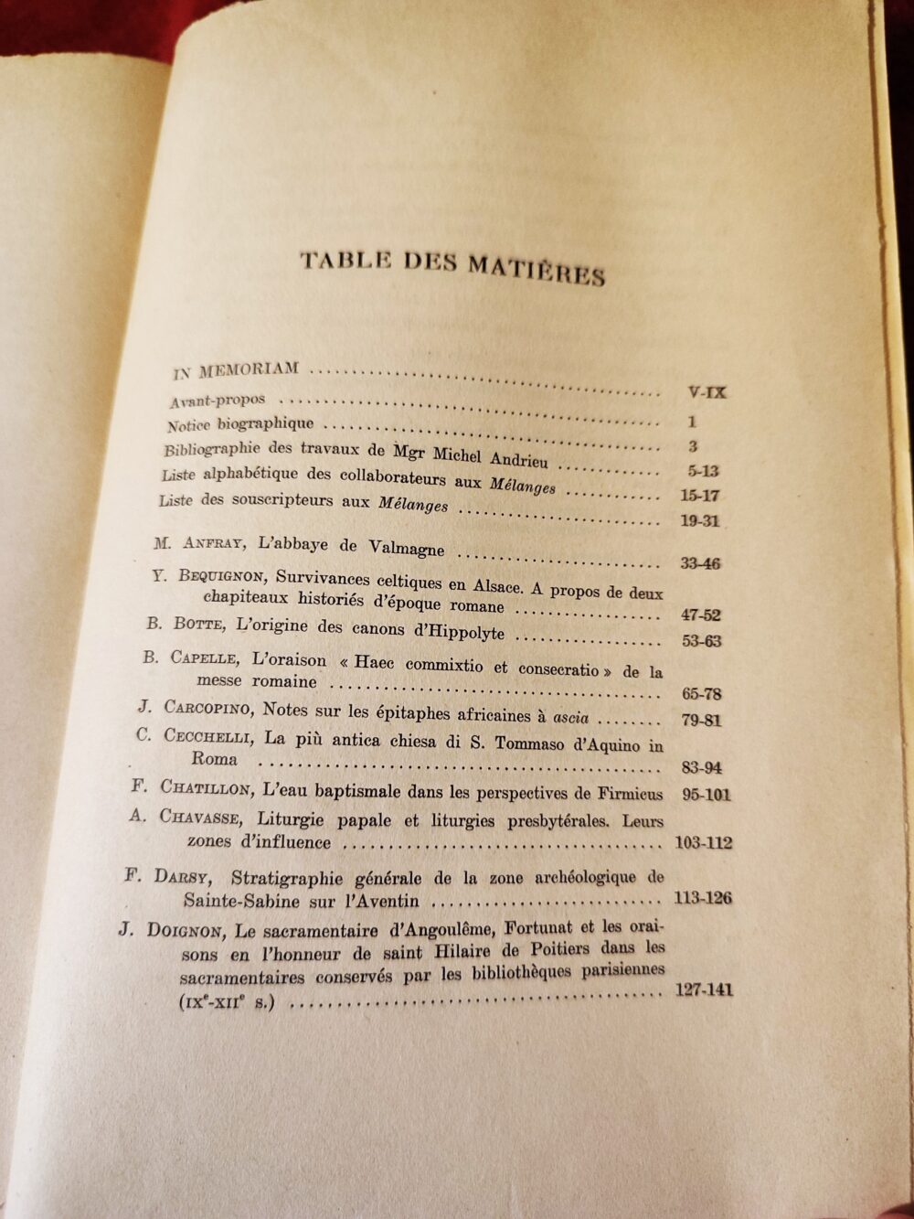 Mélanges en l'honneur de Monseigneur Michel Andrieu [1956] - obrazek 2