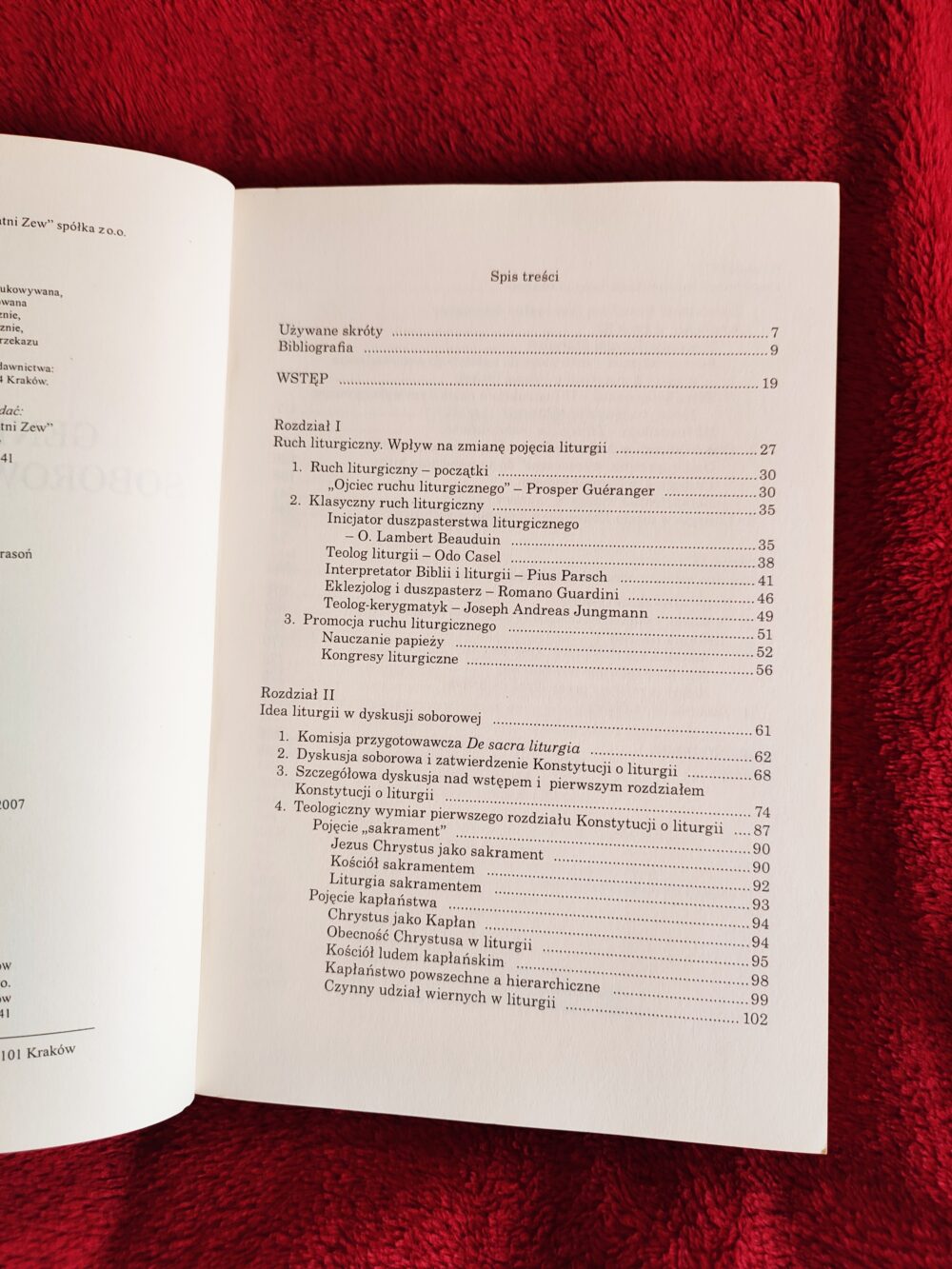 o. Marek Augustyn OFMConv, "Geneza i rozwój soborowej idei liturgii" [2007] - obrazek 2