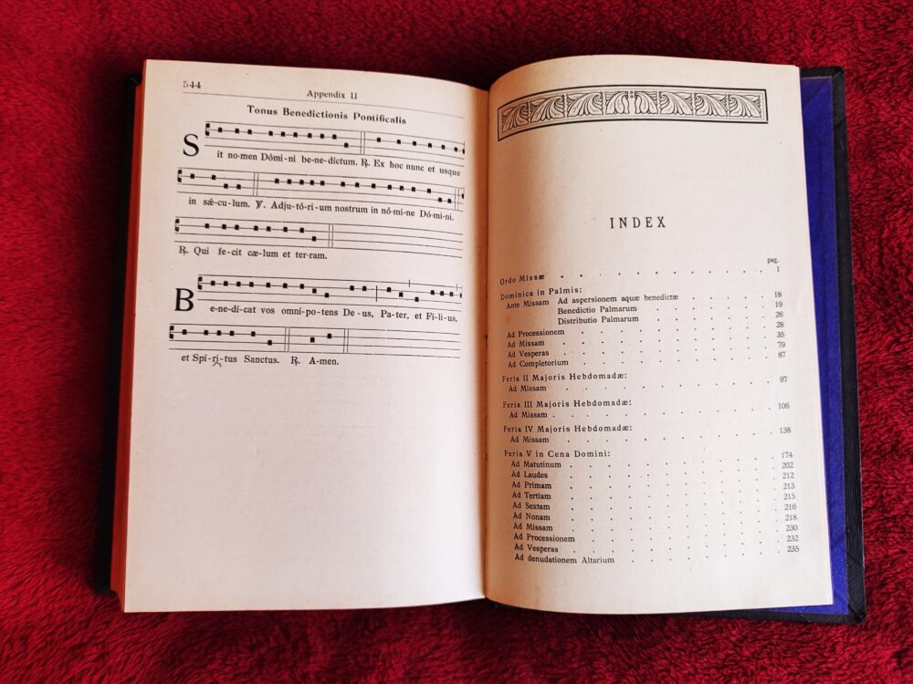 Officium Majoris Hebdomadae et Octavae Paschae cum cantu juxta ordinem Breviarii, Missalis et Pontificalis Romani [1936] - obrazek 4