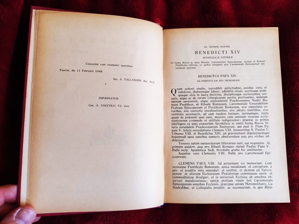 Caeremoniale Episcoporum [edycja typiczna Papieża Leona XIII] [1948] - obrazek 3