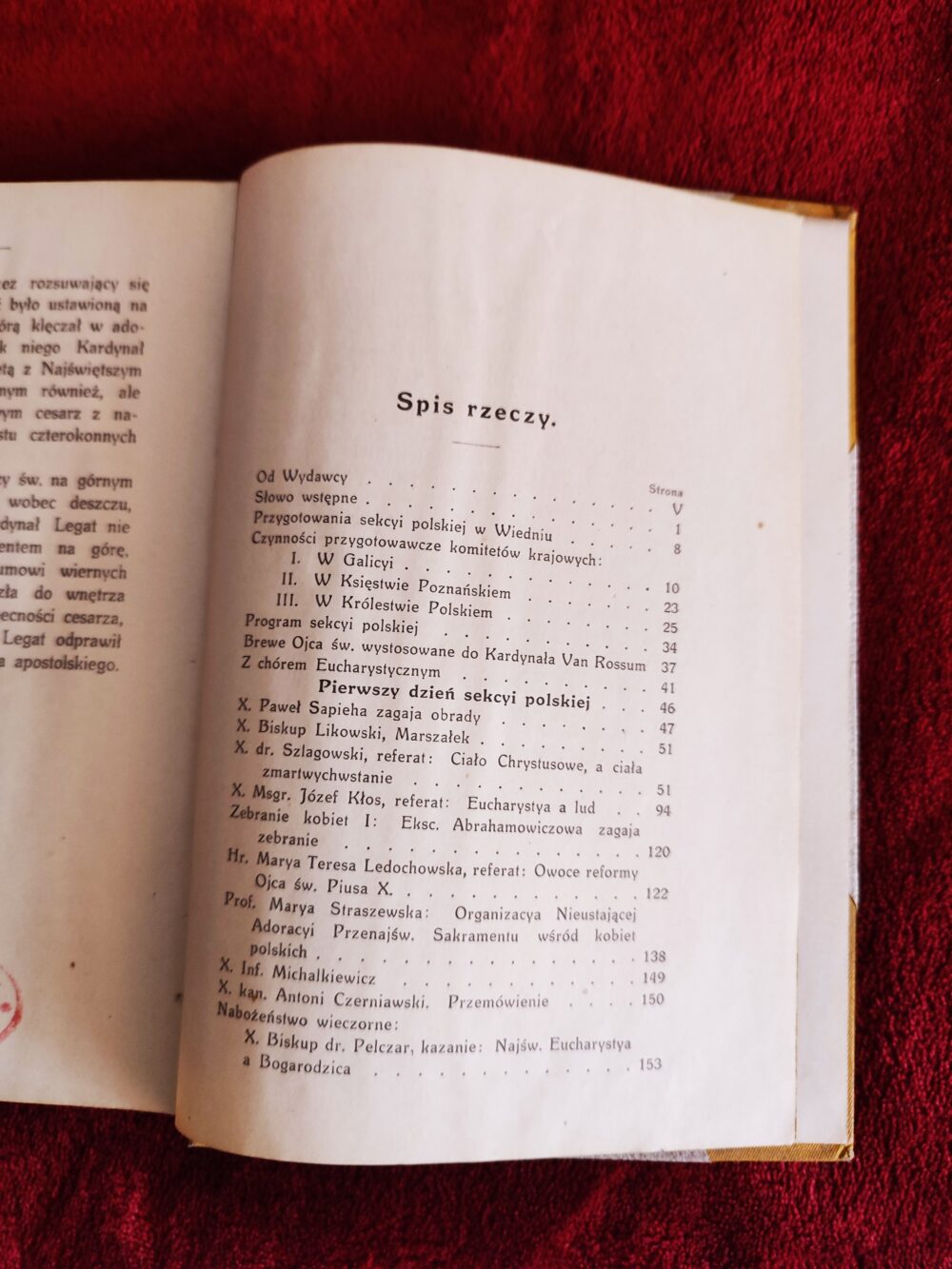 X. Józef Kłos, "Pamiętnik Eucharystyczny. Sprawozdanie z obrad sekcyi polskiej XXIII-go Międzynarodowego Kongresu Eucharystycznego w Wiedniu" [1913] - obrazek 2