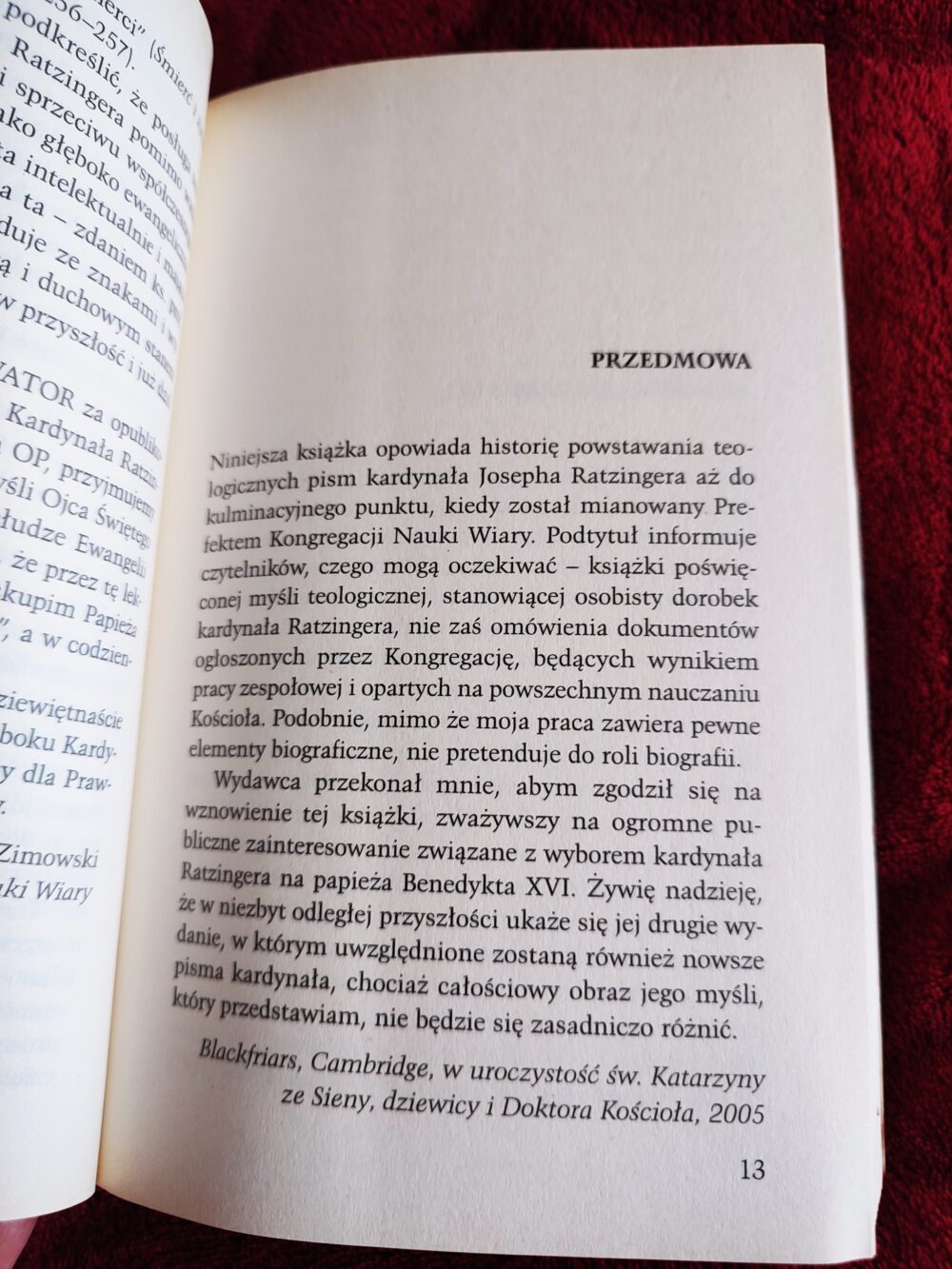 Aidan Nichols OP, "Myśl Benedykta XVI. Wprowadzenie do myśli teologicznej Josepha Ratzingera" [2006] - obrazek 2