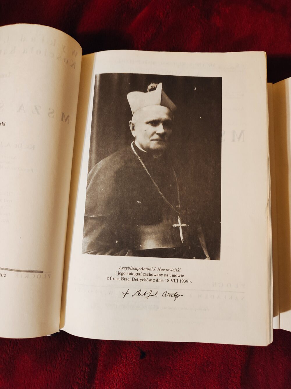 Abp Antoni J. Nowowiejski, "Msza święta" (2 tomy) ("Wykład Liturgii Kościoła Katolickiego", t. V) [1993] - obrazek 2