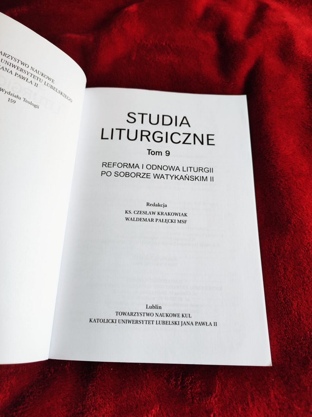 Ks. Cz. Krakowiak, ks. W. Pałęcki, "Reforma i odnowa liturgii po Soborze Watykańskim II" [2013]