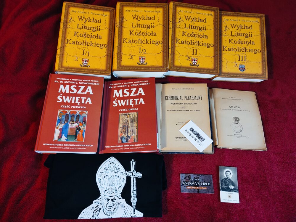 Publikacje liturgiczne arcybiskupa Antoniego J. Nowowiejskiego (zestaw 8 książek + gratisy)