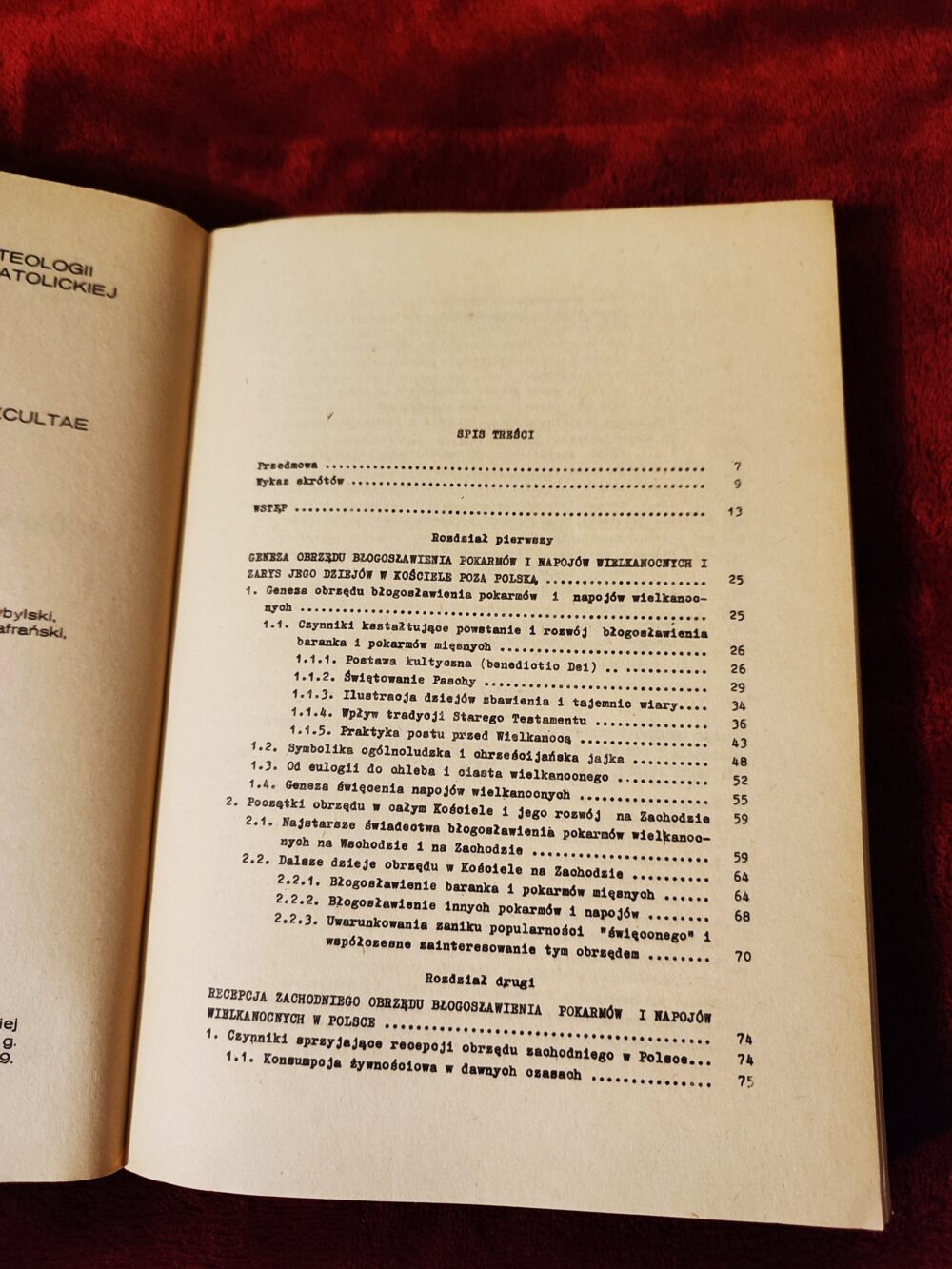 Ks. Marian Pisarzak, "Błogosławieństwo pokarmów i napojów wielkanocnych w Polsce. Studium historyczno-liturgiczne" [1979] - obrazek 2