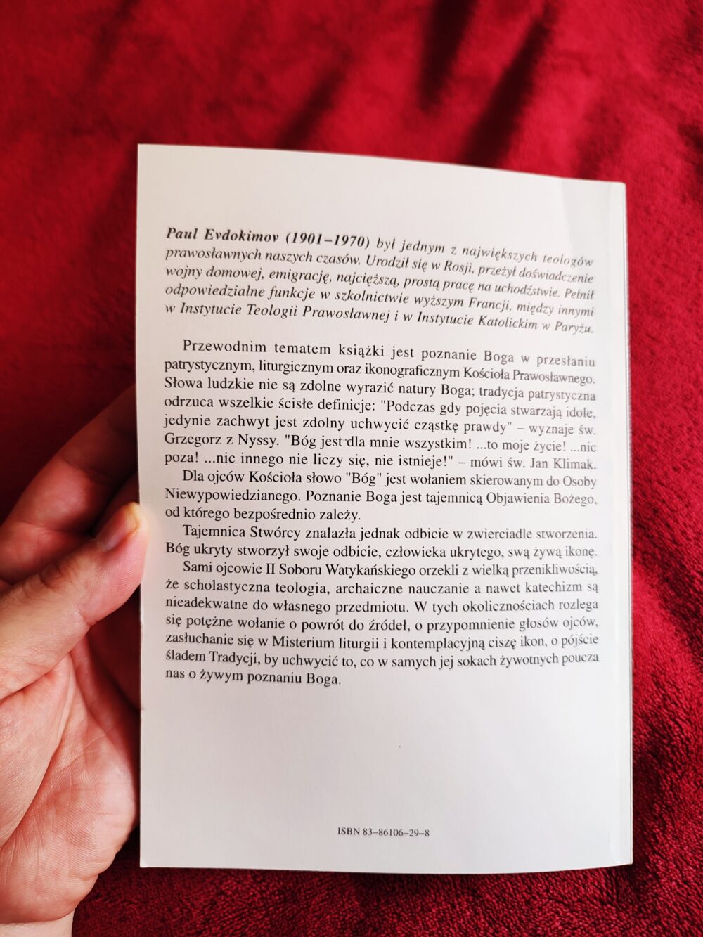 Paul Evdokimov, "Poznanie Boga w Kościele wschodnim. Patrystyka, liturgia, ikonografia" [1996] - obrazek 4