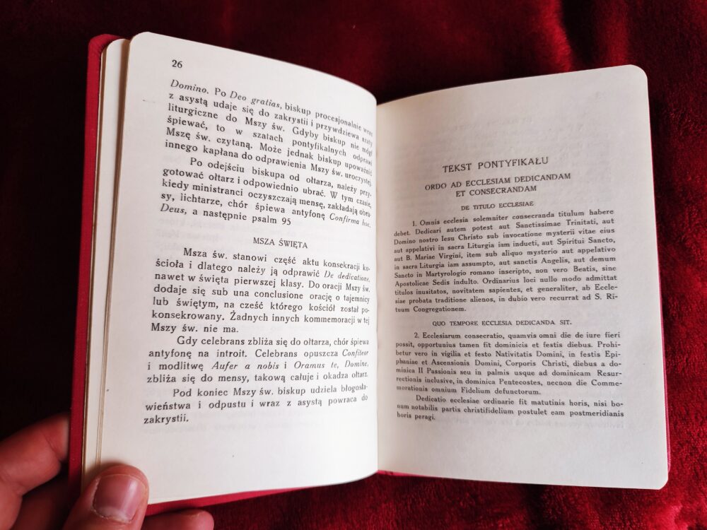 Ks. dr Edward Górski, "Konsekracja kościoła, ołtarza i dzwonów na podstawie nowego wydania Pontyfikału Rzymskiego. Tekst i komentarz. Studium liturgiczno-historyczne" [1966] - obrazek 4