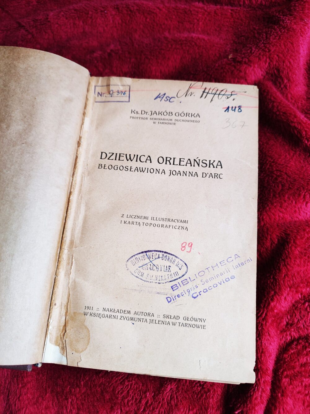 Ks. Dr. Jakób Górka, "Dziewica Orleańska. Błogosławiona Joanna d'Arc" [1911]
