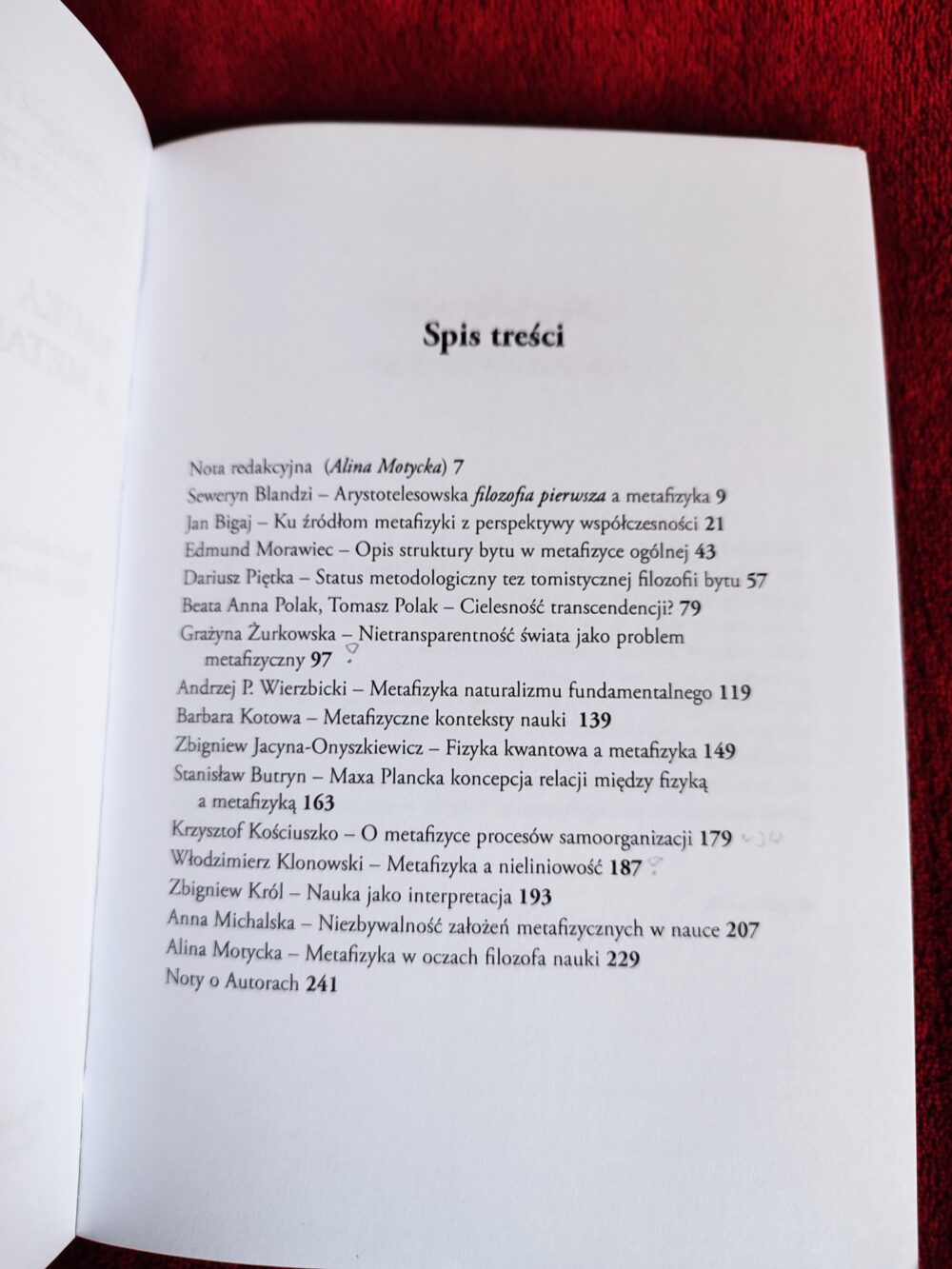 A. Motycka, "Nauka a metafizyka" [2009] + A. Maryniarczyk, "Metafizyka a ontologie" [2015] - obrazek 2
