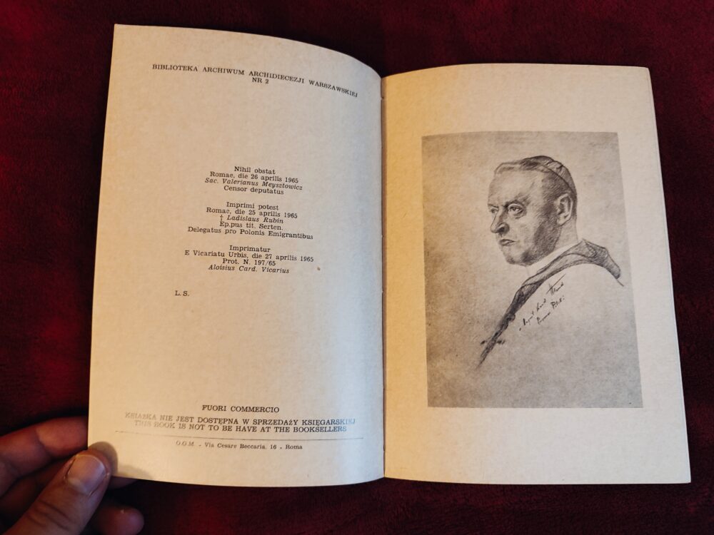Ks. Witold Malej, "Kard. August Hlond Prymas Polski" [1965] - obrazek 2