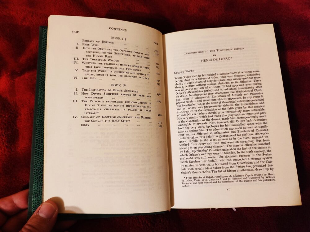 Origen, "On First Principles" [1966] - obrazek 3