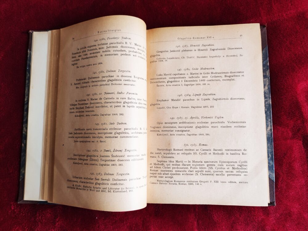 Dr. Lucas Jelić, "Fontes historici liturgiae glagolito-romanae a XIII ad XIX saeculum" [1906] - obrazek 3