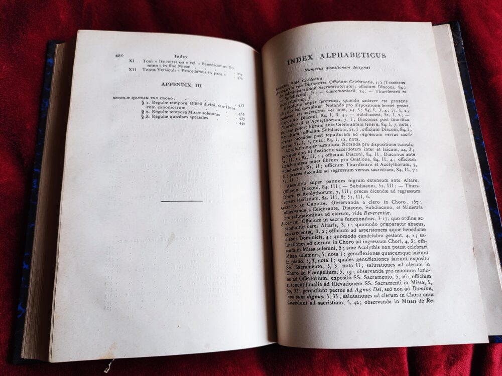 J. F. van der Stappen, "Caeremoniale seu manuale ad functiones solemnes rite peragendas" [1903] - obrazek 6