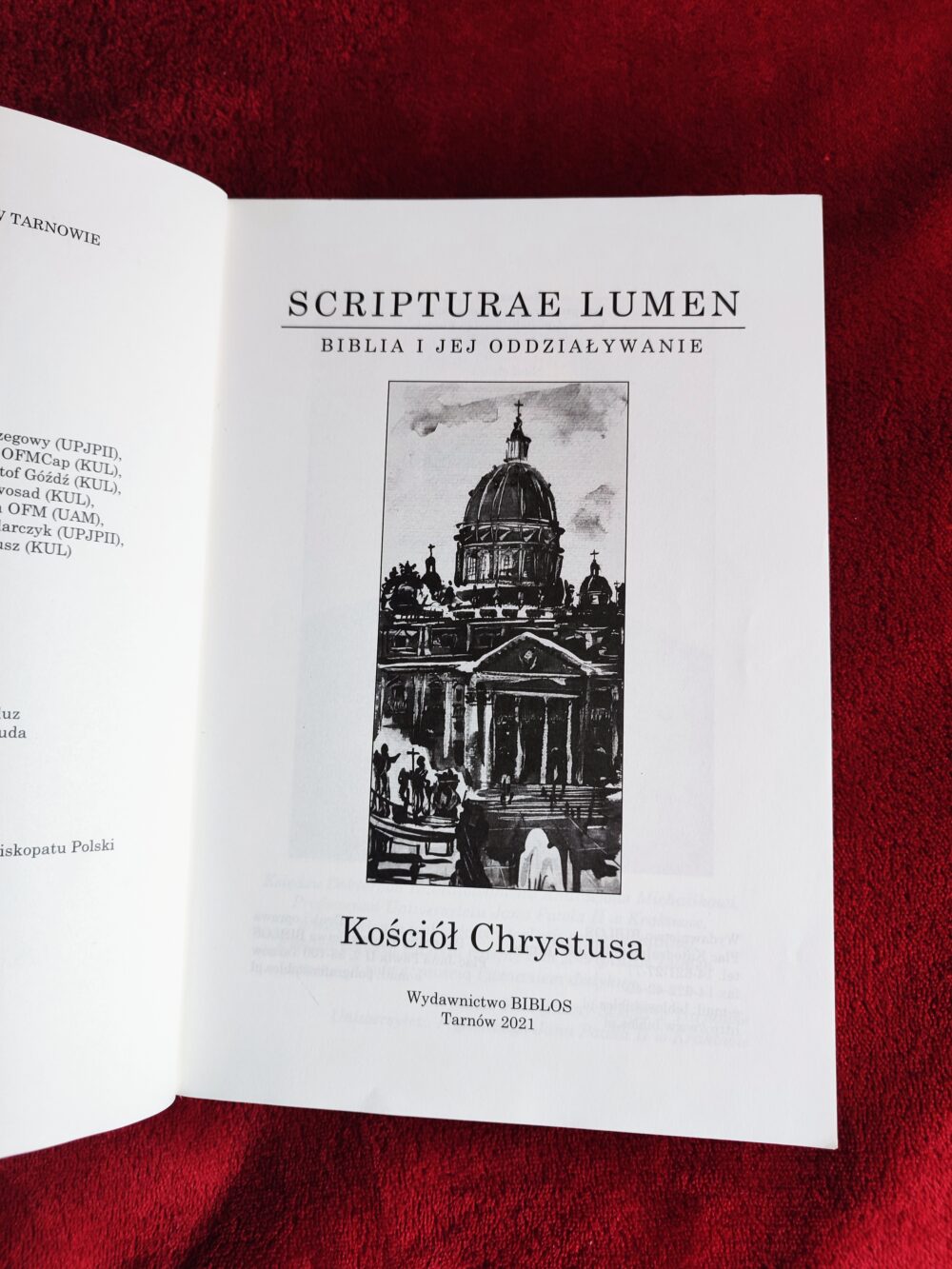 Kościół Chrystusa (Scripturae Lumen. Biblia i jej odziaływanie, t. 11) [2021]
