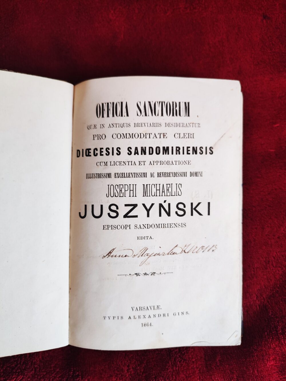 Officia Sanctorum (...) Dioecesis Sandomiriensis [1864]