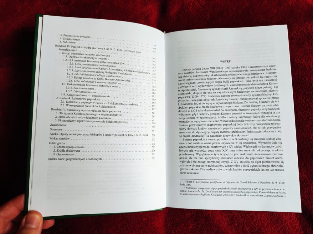 Marek Daniel Kowalski, "Proventus Camerae Apostolicae Debiti. Opłaty duchowieństwa polskiego na rzecz papiestwa w latach 1417-1484" [2010] - obrazek 3