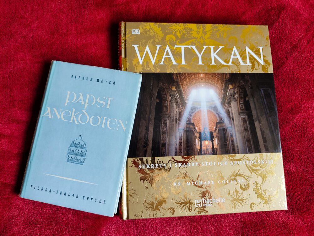 Ks. Michael Collins, "Watykan. Sekrety i skarby Stolicy Apostolskiej" [2009] + Alfons Meyer, "Papst Anekdoten" [1954]