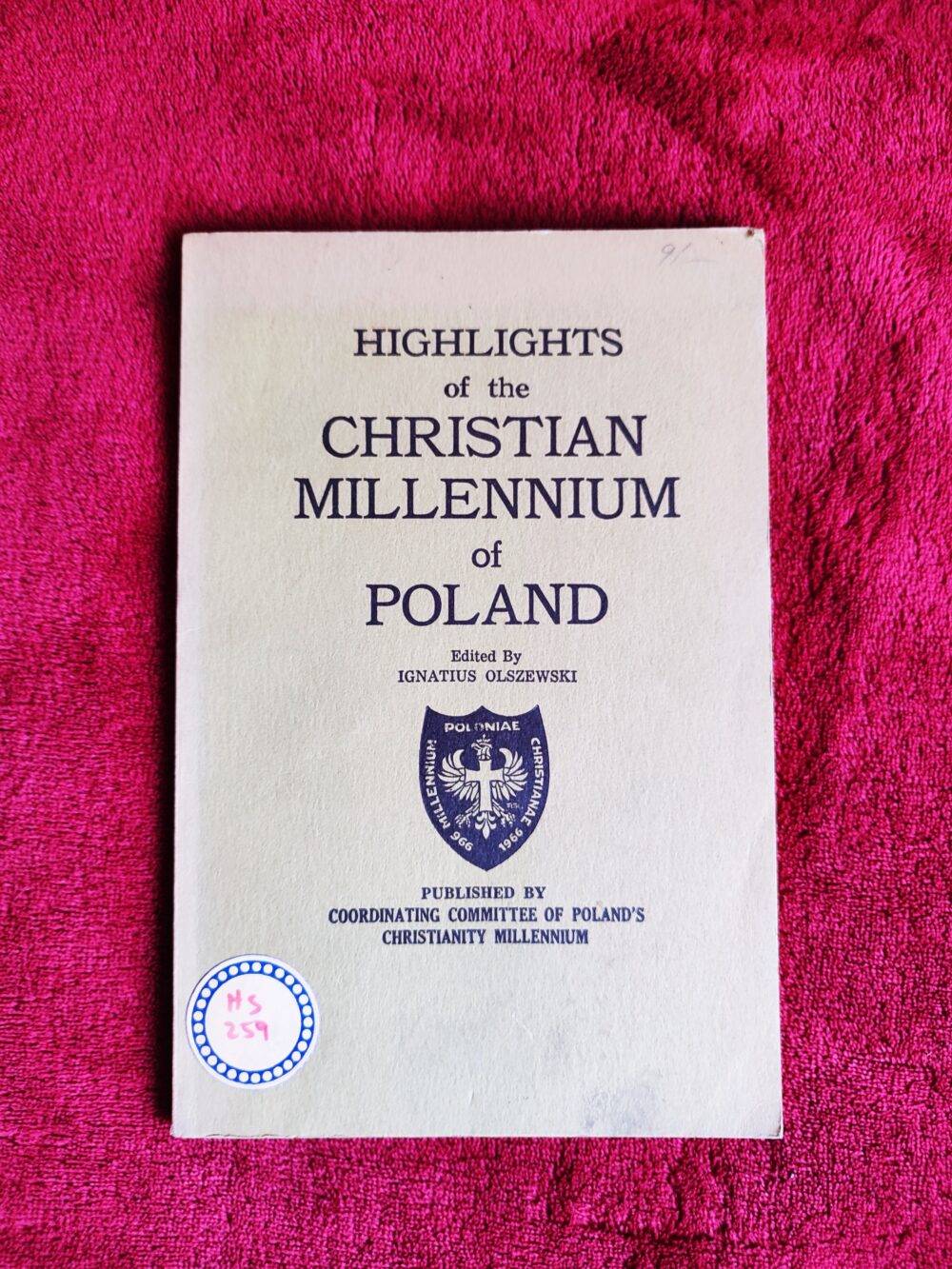 Ignatius Olszewski, "Highlights of the Christian Millennium of Poland" [1966]