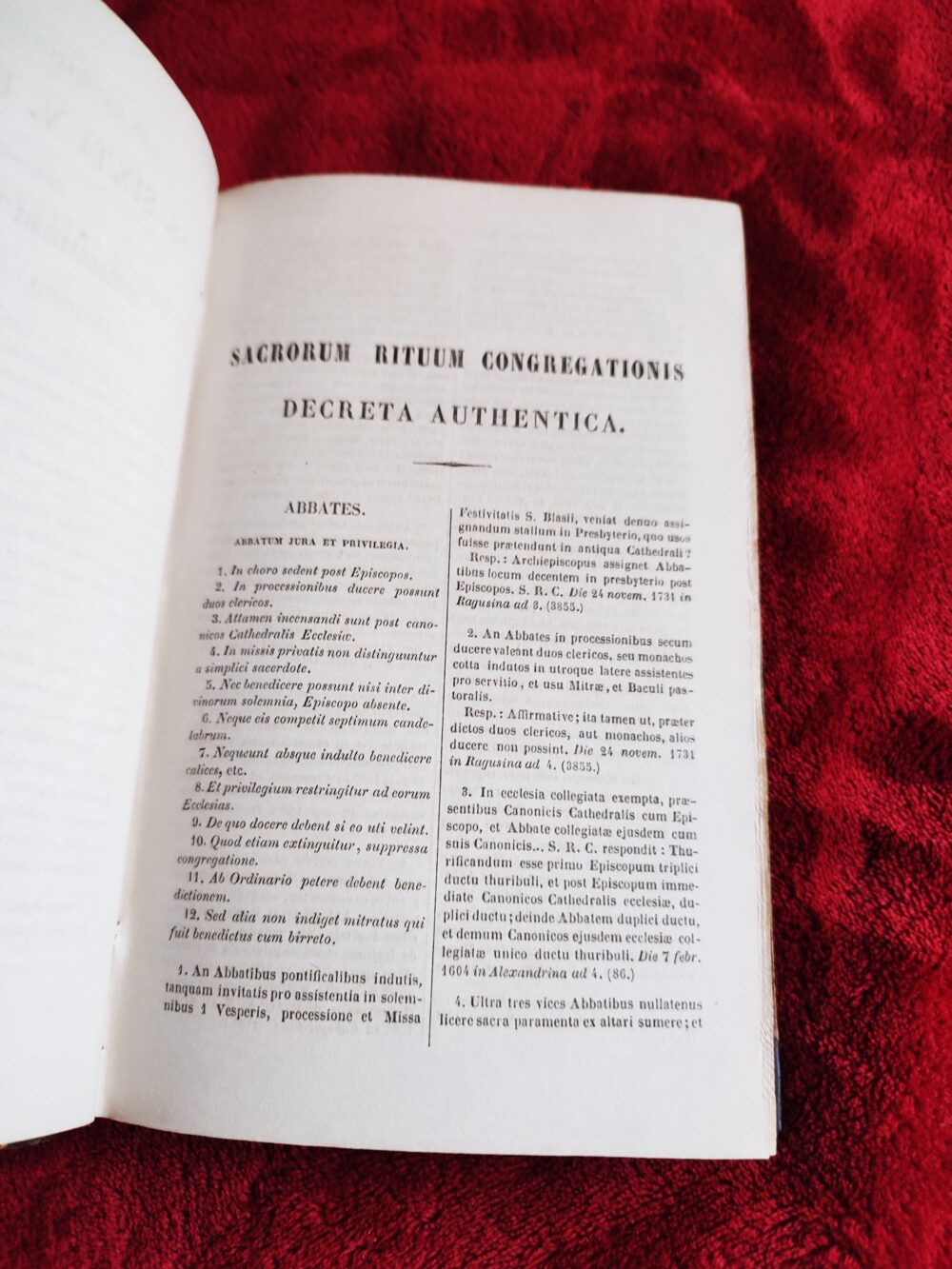 Sacrae Rituum Congregationis Decreta Authentica (...) alphabetico ordine collecta [1854] - obrazek 2