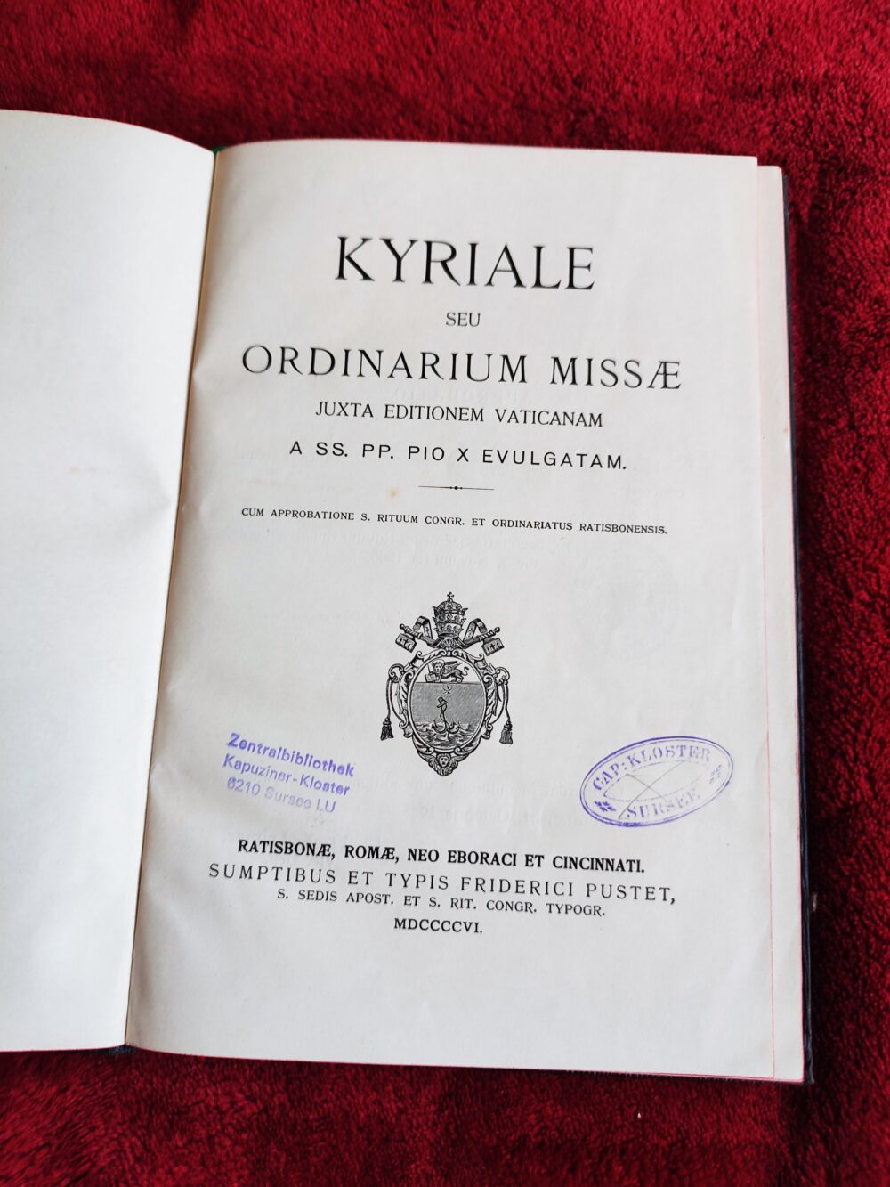 Kyriale seu Ordinarium Missae juxta editionem Vaticanam [1906]
