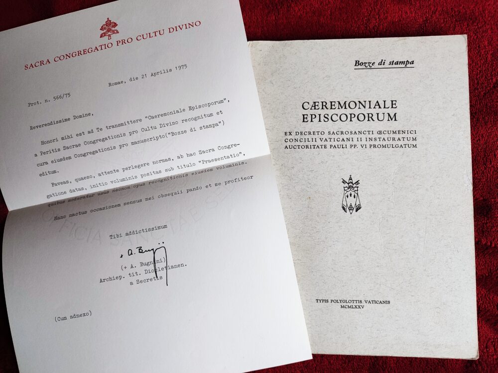 Caeremoniale Episcoporum (bozze di stampa) [1975]