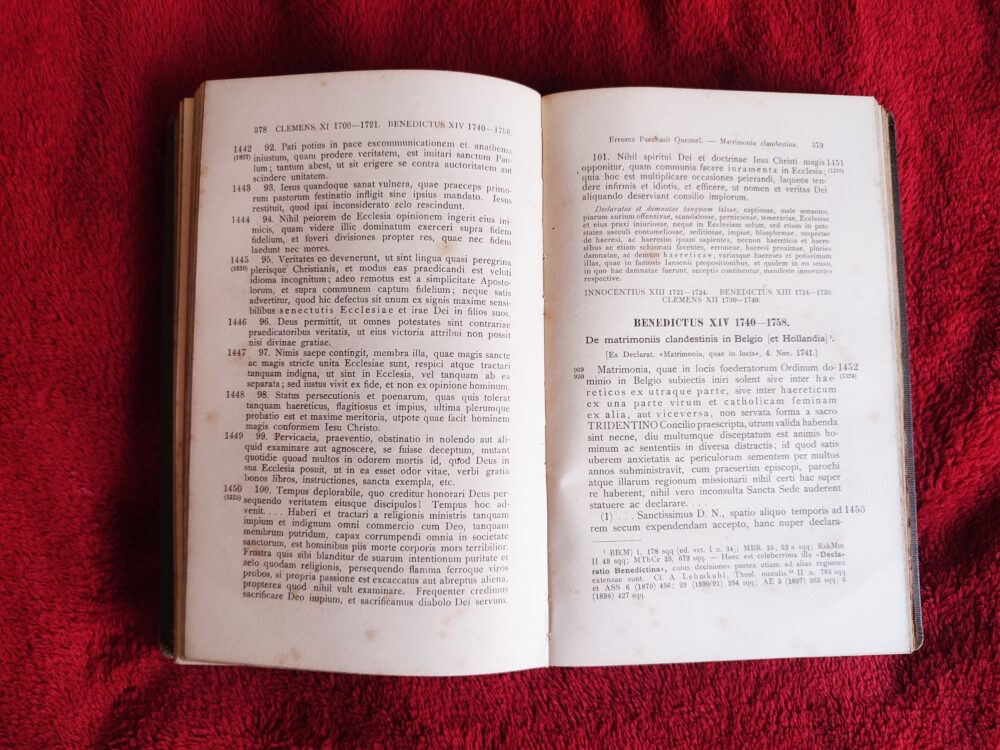 Henricus Denzinger, "Enchiridion symbolorum, definitionum et declarationum de rebus fidei et morum" [1908] - obrazek 2