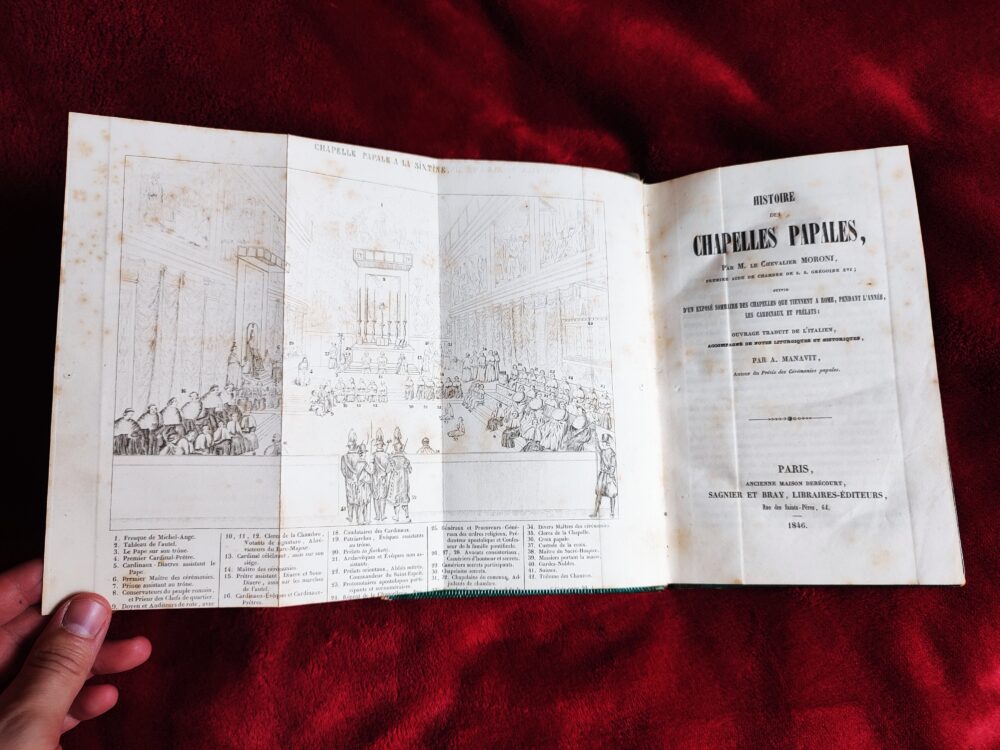 Gaetano Moroni, "Histoire des chapelles papales" ("Historia kaplic papieskich") [1846]