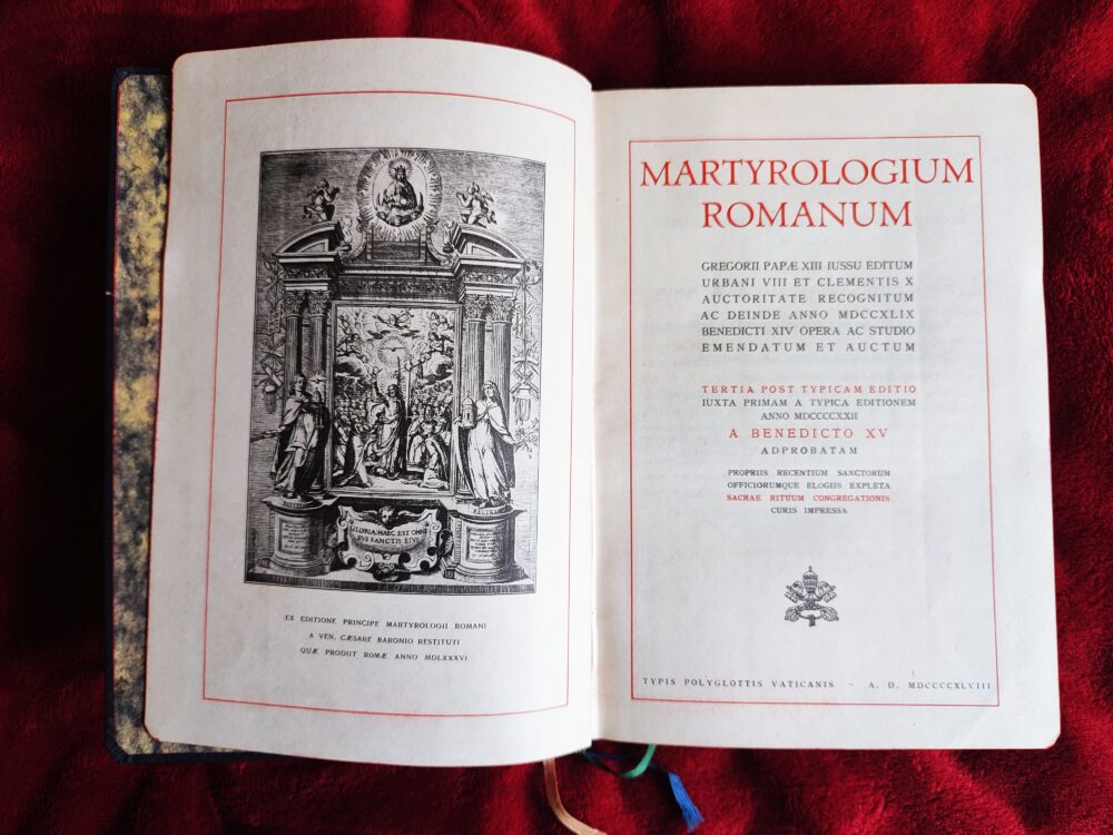 Martyrologium Romanum [1948] + Martyrologium Romano-Seraphicum [1938]