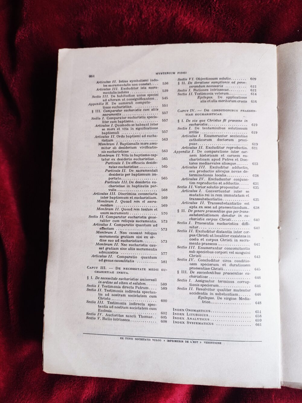 Mauricius de la Taille S. J., "Mysterium Fidei. De augistissimo Corporis et Sanguis Christi Sacrificio atque Sacramento" [1924] - obrazek 6