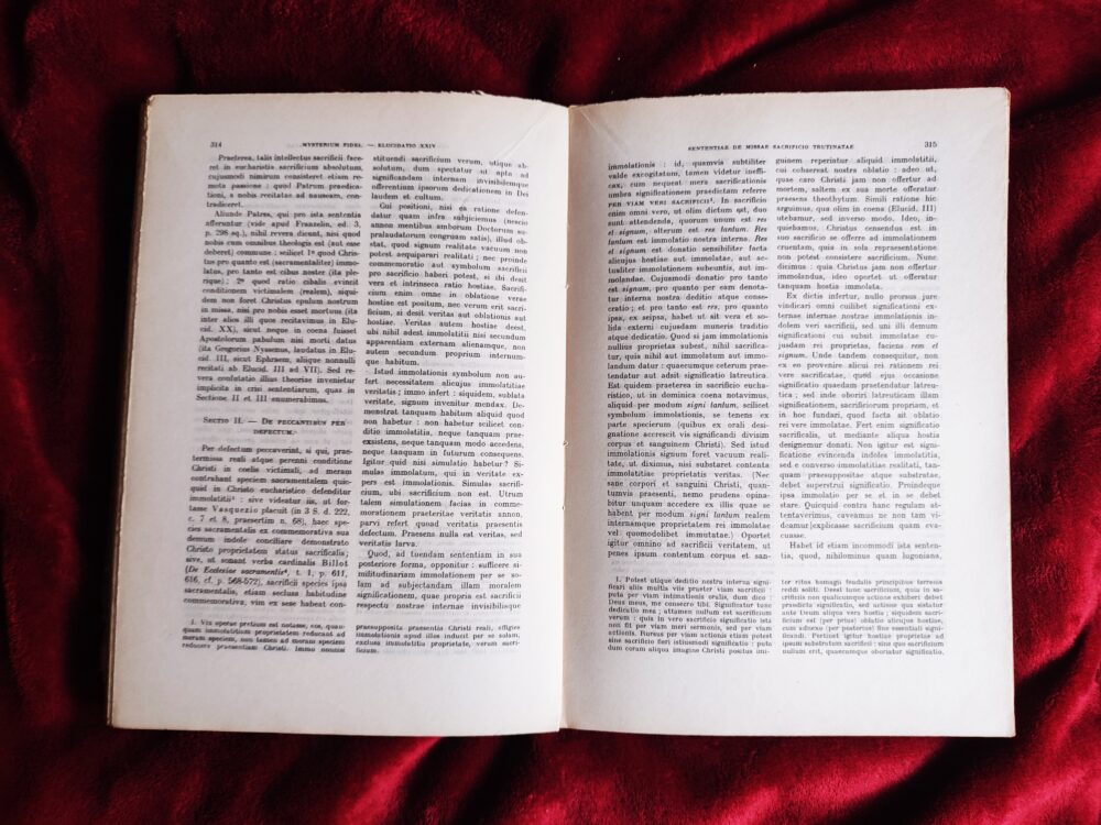 Mauricius de la Taille S. J., "Mysterium Fidei. De augistissimo Corporis et Sanguis Christi Sacrificio atque Sacramento" [1924] - obrazek 8