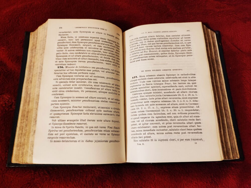 P. J. B. de Herdt, "Praxis pontificalis seu Caeremonialis Episcoporum practica expositio" (2 ed.) (3 tomy) [1904-1905] - obrazek 5