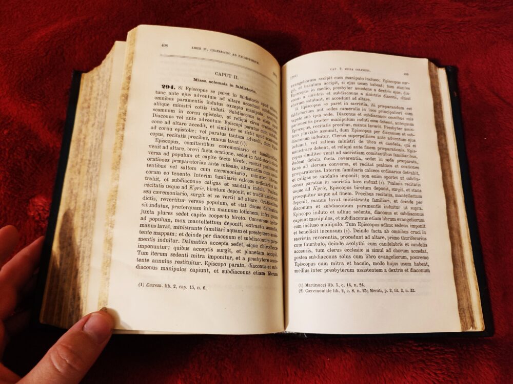P. J. B. de Herdt, "Praxis pontificalis seu Caeremonialis Episcoporum practica expositio" (2 ed.) (3 tomy) [1904-1905] - obrazek 6
