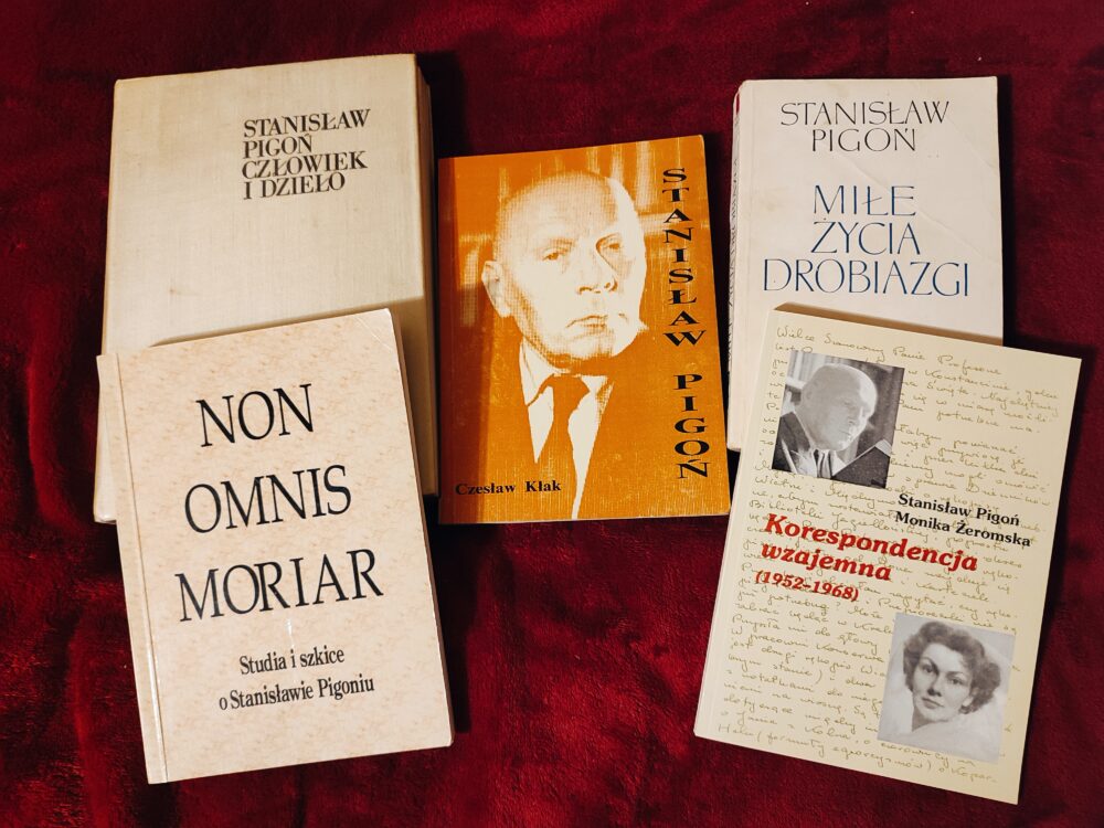 Stanisław Pigoń, "Miłe życia drobiazgi" [1964] + zbiór książek poświęconych Stanisławowi Pigoniowi