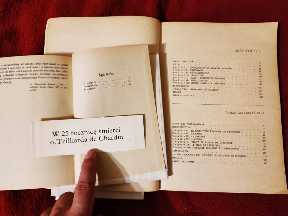 Pierre Teilhard de Chardin, "O szczęściu, cierpieniu, miłości" [1981] + Czesław S. Bartnik, "Teilhardowska wizja dziejów" [1975] - obrazek 2