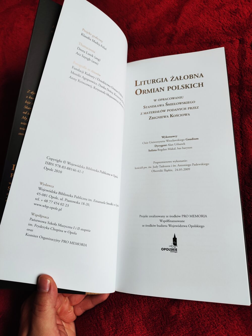 Liturgia żałobna Ormian polskich w opracowaniu Stanisława Śmiełowskiego z materiałów podanych przez Zbigniewa Kościowa [2010]