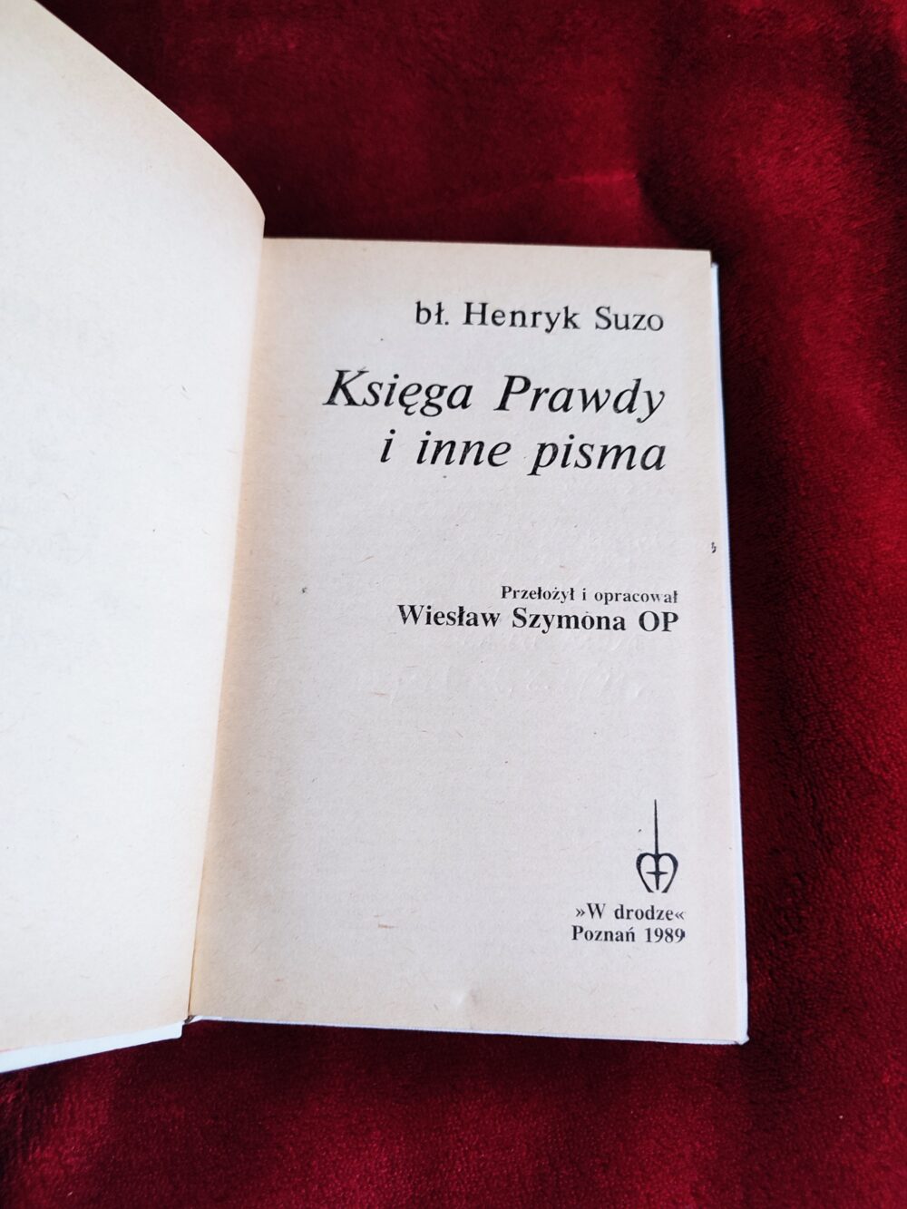Bł. Henryk Suzo, "Księga Prawdy i inne pisma" [1989]