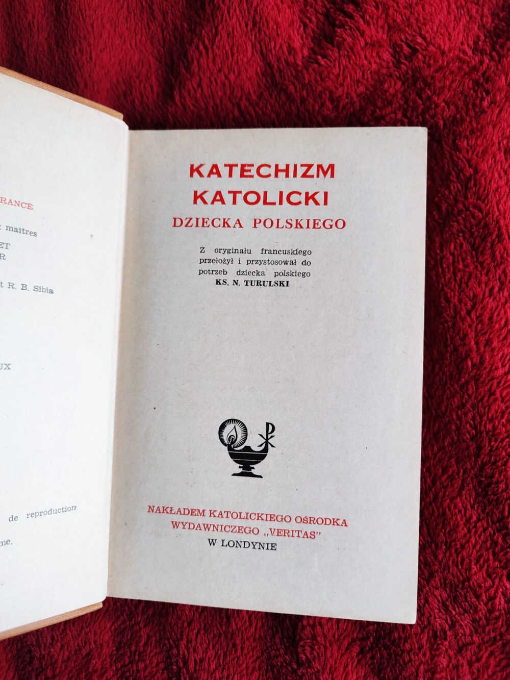 Ks. N. Turulski, "Katechizm katolicki dziecka polskiego" [1960]