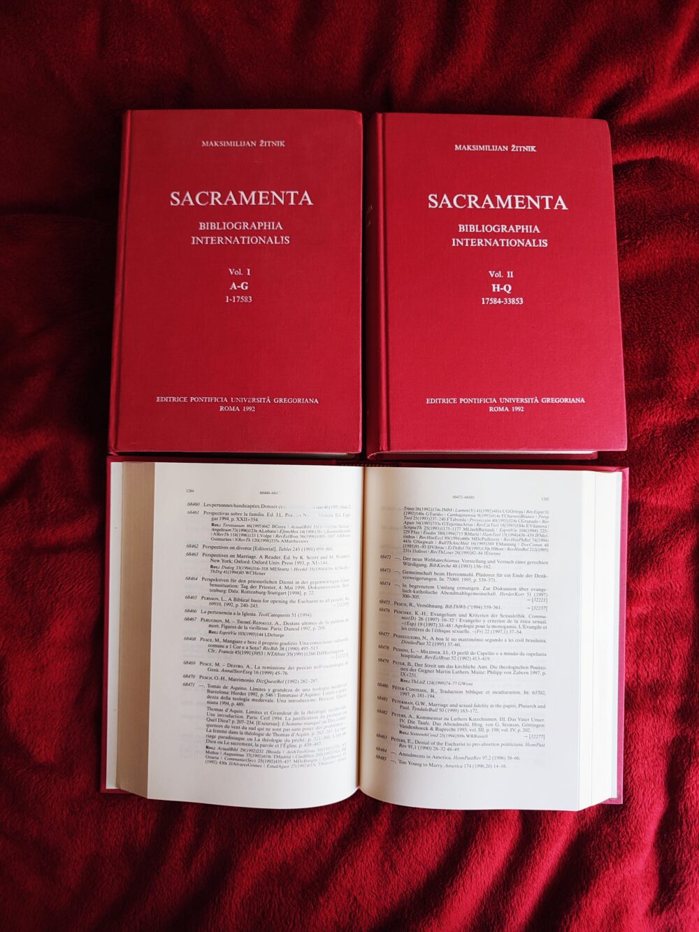 o. Maksymilian Žitnik SJ, "Sacramenta. Bibliographia internationalis" (3 t.) [1992/2002]