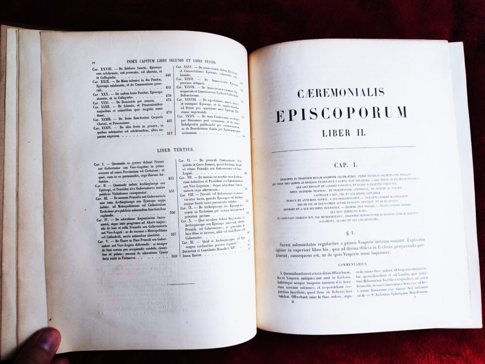 Josephus Catalanus, "Caeremoniale Episcoporum (...) commentariis illustratum" [1860] - obrazek 3
