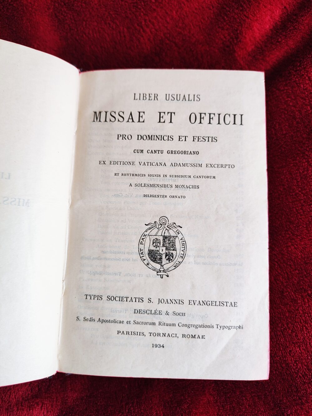 Liber Usualis [1934]