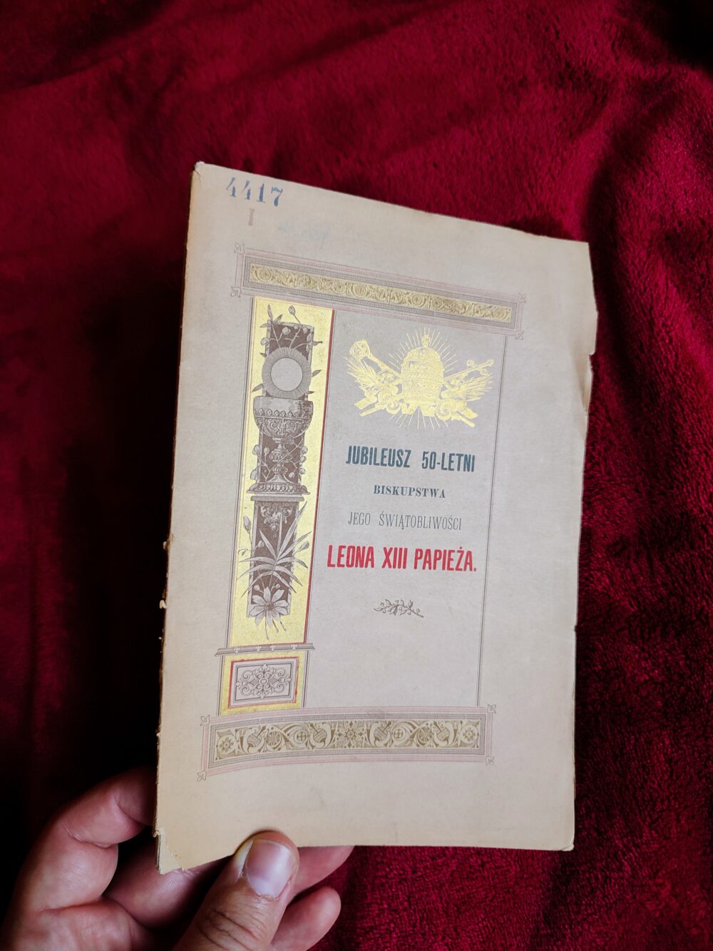 X. Dr Wincenty Smoczyński, "Jubileusz 50-letni biskupstwa Jego Świątobliwości Leona XIII Papieża" [1893]