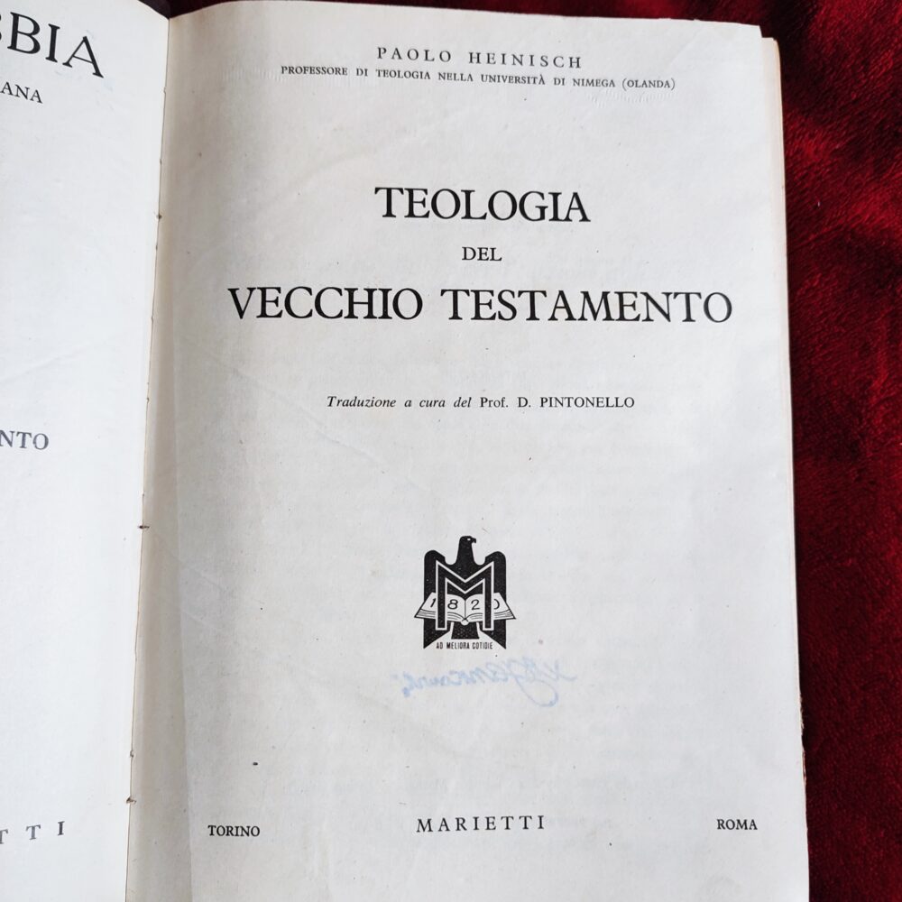 Paolo Heinisch, "Teologia del Vecchio Testamento" [1950]