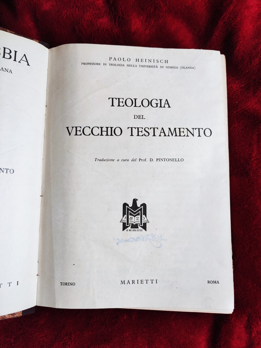 Paolo Heinisch, "Teologia del Vecchio Testamento" [1950]
