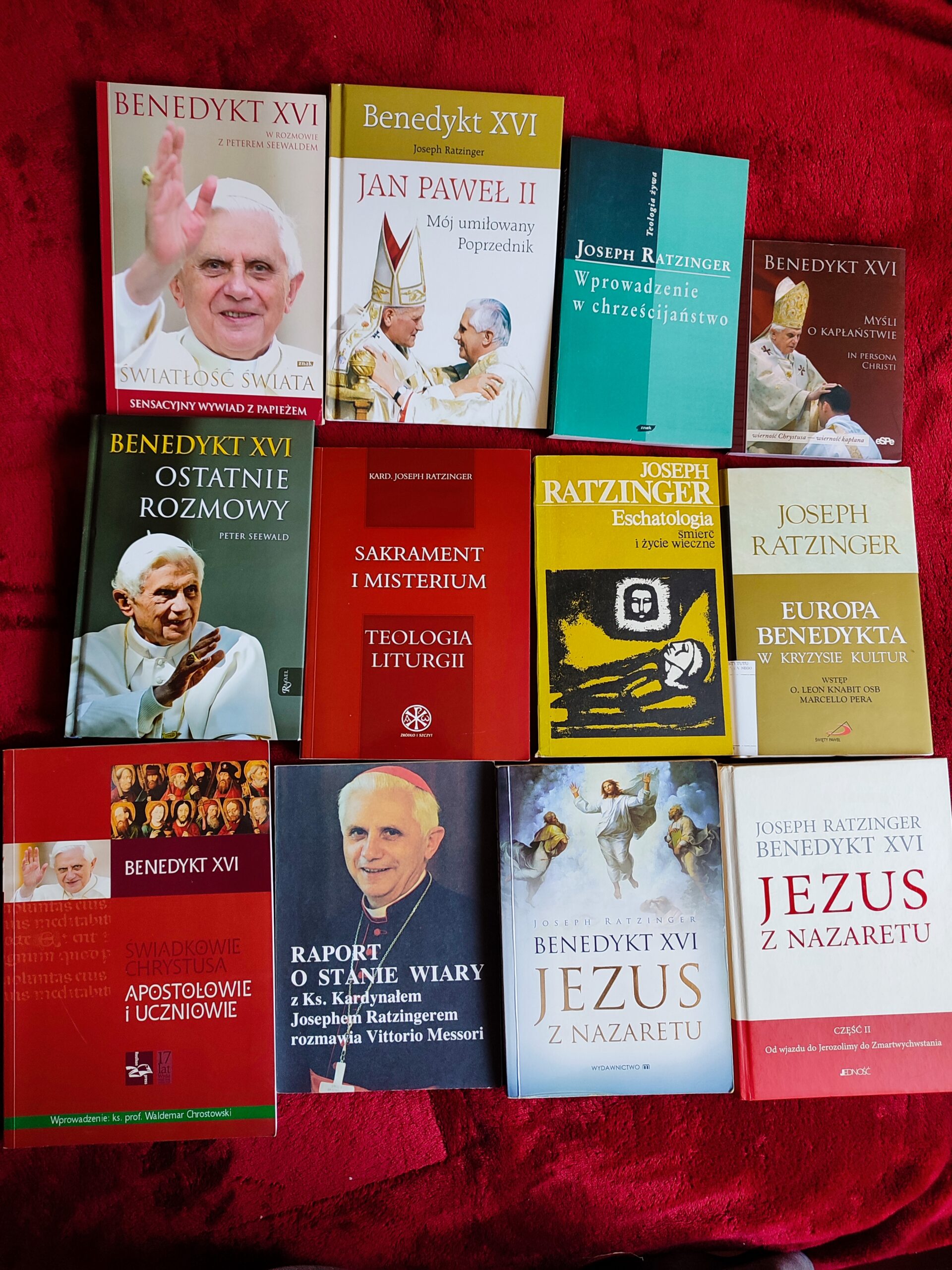 Zestaw książek "Kardynał Joseph Ratzinger / Papież Benedykt XVI"